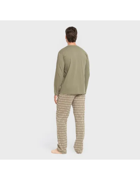 Pijama algodão homem Arpani verde