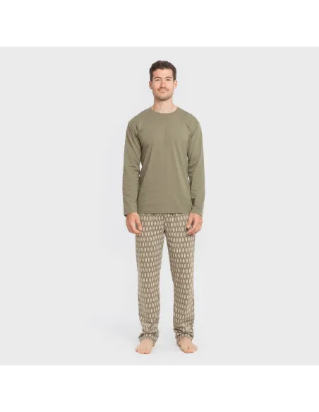 Pijama algodão homem Arpani verde