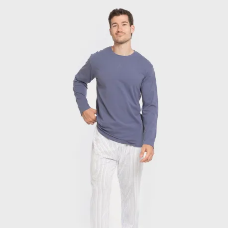 Pijama algodão homem Raya Fandi azul