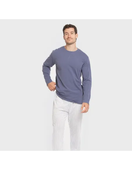 Pijama algodão homem Raya Fandi azul