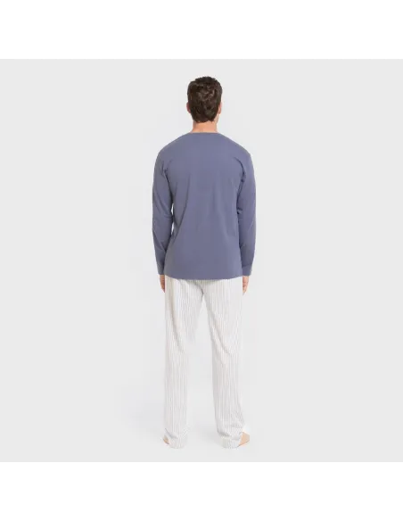 Pijama algodão homem Raya Fandi azul