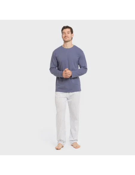 Pijama algodão homem Raya Fandi azul