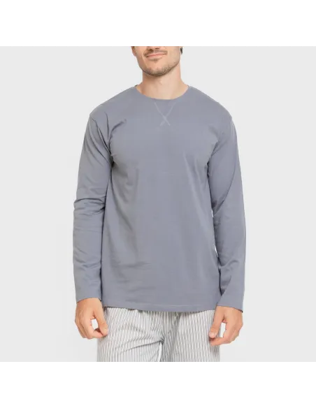 Pijama algodão homem Raya Ben azul Pijama algodão homem Raya Ben azul