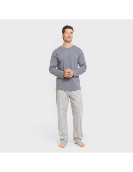 Pijama algodão homem Raya Ben azul Pijama algodão homem Raya Ben azul