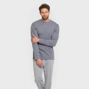 Pijama algodão homem Raya Santi indigo 2