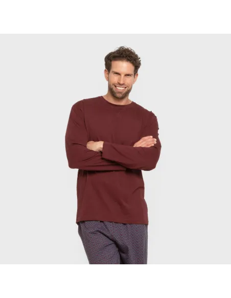 Pijama algodão homem Harry bordô Pijama algodão homem Harry bordô