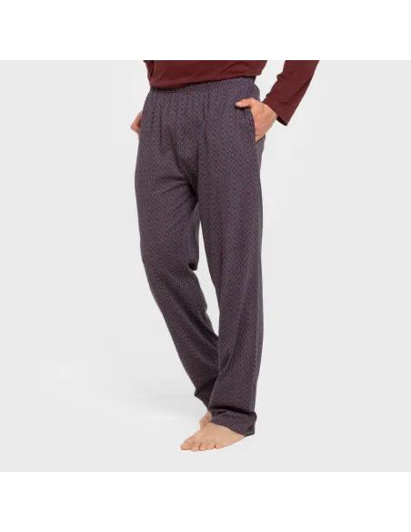 Pijama algodão homem Harry bordô Pijama algodão homem Harry bordô