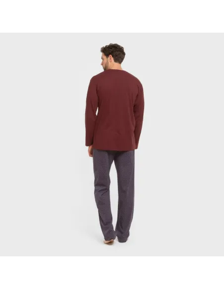 Pijama algodão homem Harry bordô Pijama algodão homem Harry bordô