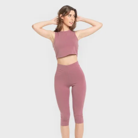 Top alças algodão desportivo liso