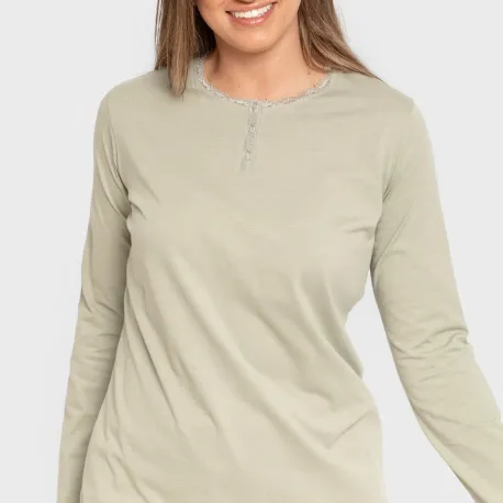 Pijama algodão Tebas verde caça