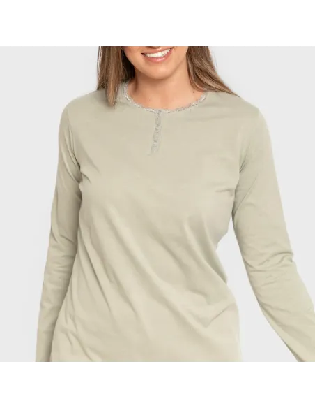 Pijama algodão Tebas verde caça