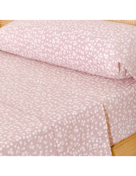 Jogo de lençóis algodão percal Oniris malva Jogo de lençóis algodão percal Oniris malva