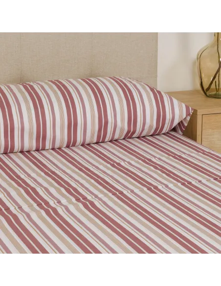 Jogo de lençóis algodão percal Raya Calendula marsala Jogo de lençóis algodão percal Raya Calendula marsala