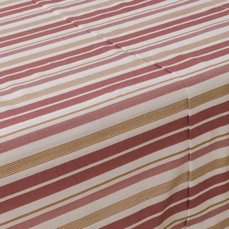 Jogo de lençóis algodão percal Raya Calendula marsala