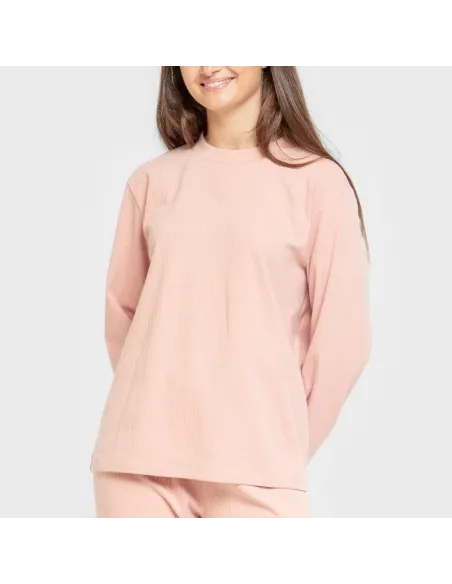 Pijama canelado Raya ancha