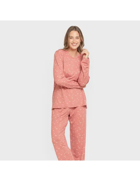 Pijama mulher soft Tabitha marsala
