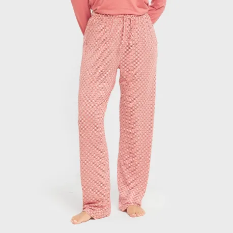 Pijama mulher soft Leonor marsala