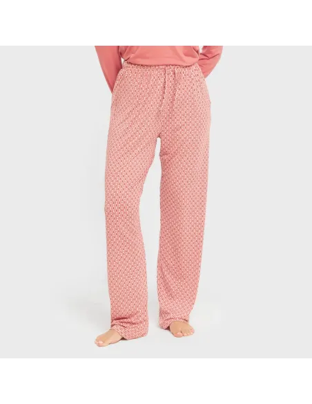 Pijama mulher soft Leonor marsala