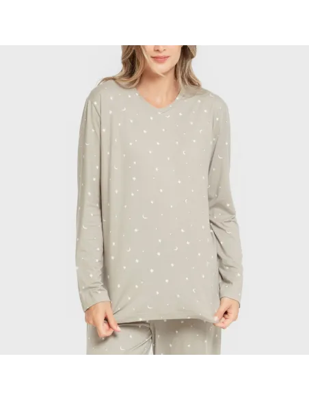 Pijama mulher soft Ambarina verde caça Pijama mulher soft Ambarina verde caça