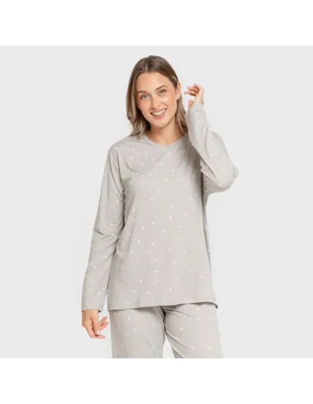 Pijama mulher soft Ambarina cinza Pijama mulher soft Ambarina cinza