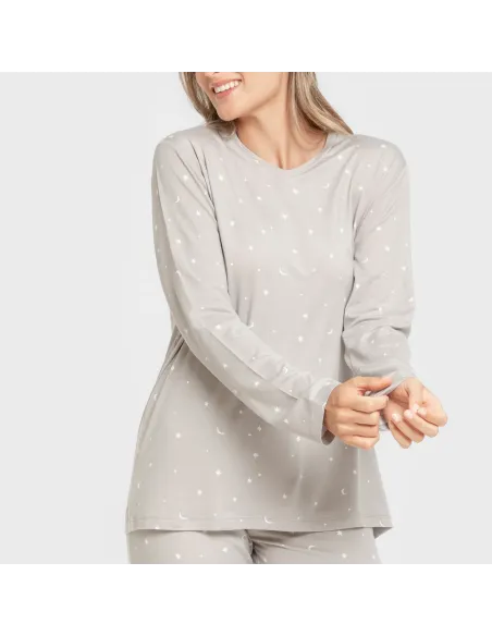 Pijama mulher soft Ambarina cinza Pijama mulher soft Ambarina cinza