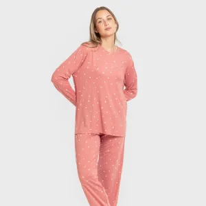 Pijama mulher soft Ambarina marsala 2