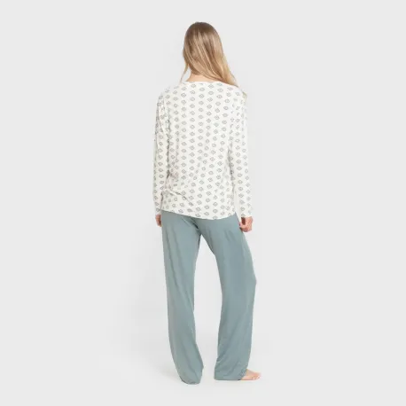 Pijama mulher soft Joy água marinha