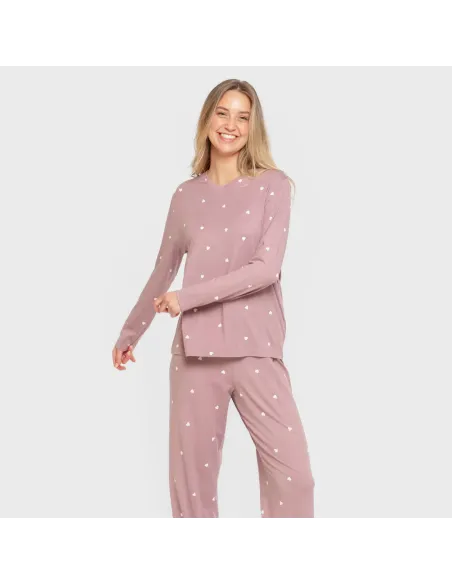 Pijama mulher soft Choer beringela seco Pijama mulher soft Choer beringela seco