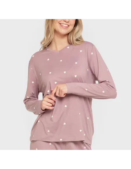 Pijama mulher soft Choer beringela seco Pijama mulher soft Choer beringela seco