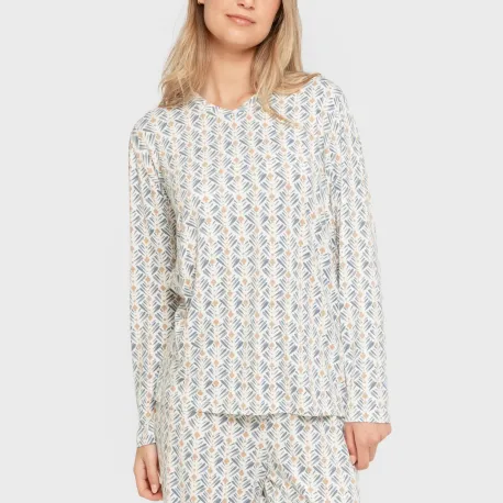 Pijama mulher soft Eloina água marinha
