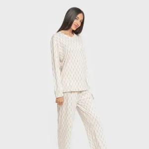 Pijama mulher soft Espiga beringela 2