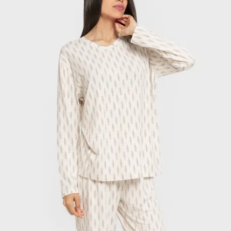 Pijama mulher soft Espiga beringela
