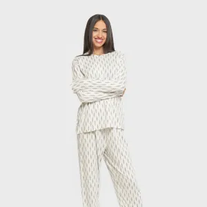 Pijama mulher soft Espiga água marinha