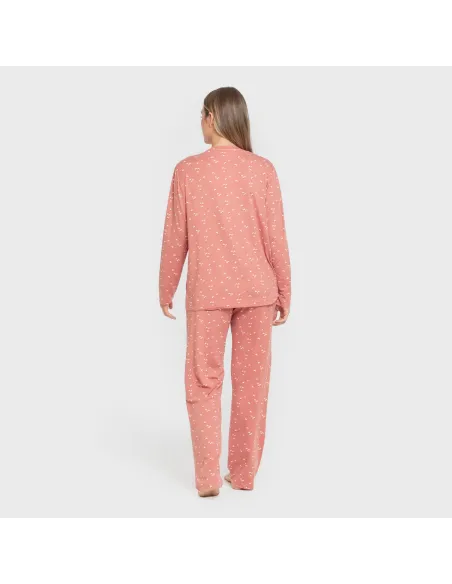 Pijama mulher soft Tabitha marsala