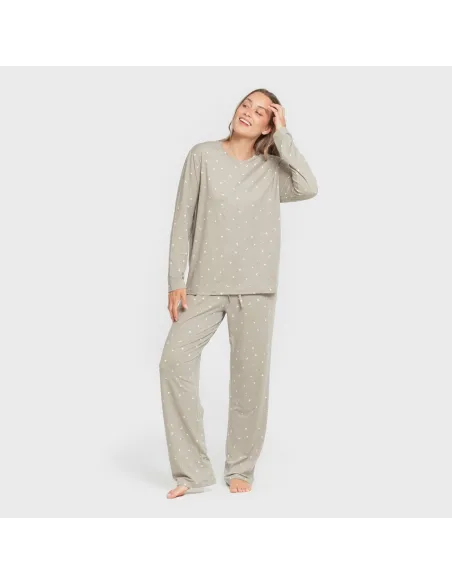 Pijama mulher soft Ambarina verde caça Pijama mulher soft Ambarina verde caça