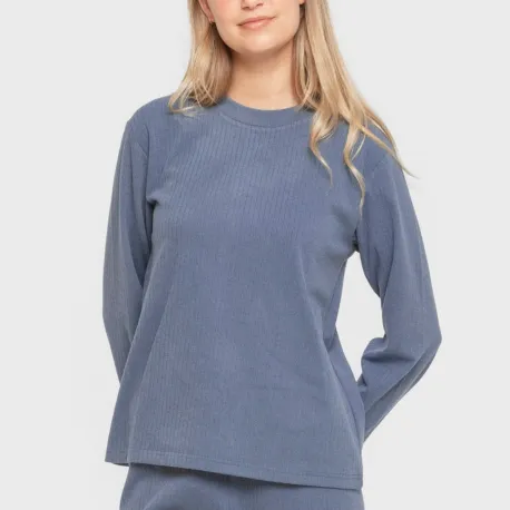 Pijama canelado Raya ancha