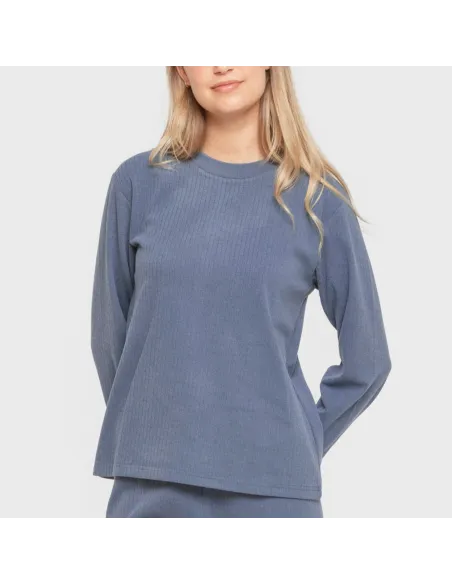 Pijama canelado Raya ancha