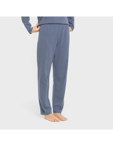 Pijama canelado Raya ancha