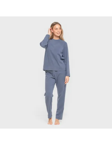 Pijama canelado Raya ancha