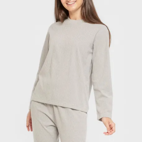 Pijama canelado Raya ancha