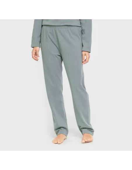 Pijama canelado Raya ancha