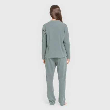 Pijama canelado Raya ancha