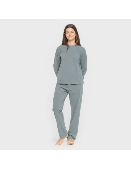 Pijama canelado Raya ancha