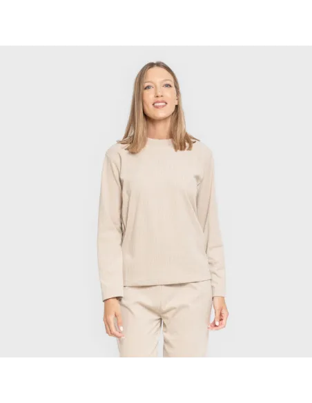 Pijama canelado Raya ancha Pijama canelado Raya ancha