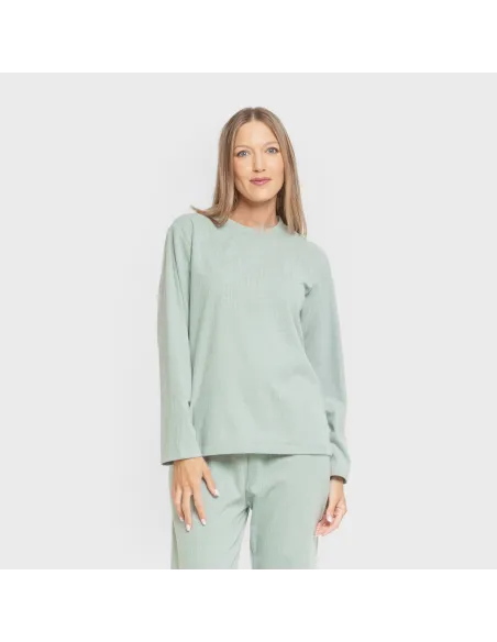 Pijama canelado Raya ancha Pijama canelado Raya ancha