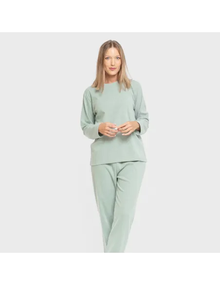 Pijama canelado Raya ancha Pijama canelado Raya ancha