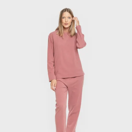 Pijama canelado Raya ancha