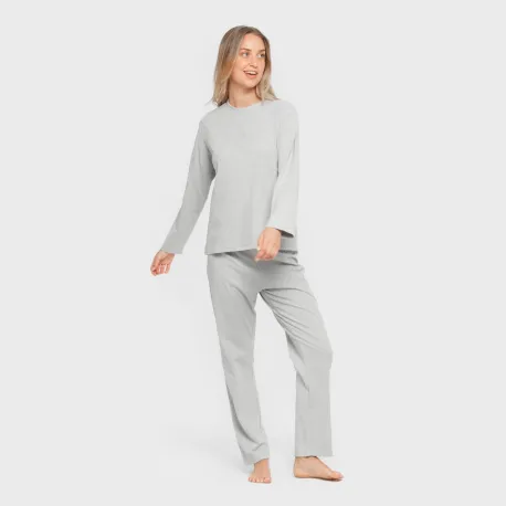 Pijama canelado Raya ancha