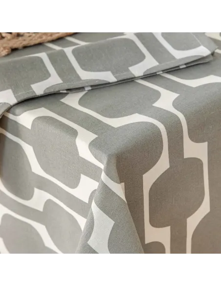 Toalha de mesa anti manchas Sunnies verde seco Toalha de mesa anti manchas Sunnies verde seco