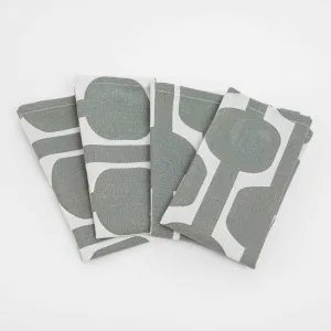 Conjunto 4 guardanapos Sunnies verde seco